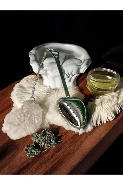 The Magıc of Healıng Pink Quartz Natural Stone Herbal Tea Strainer