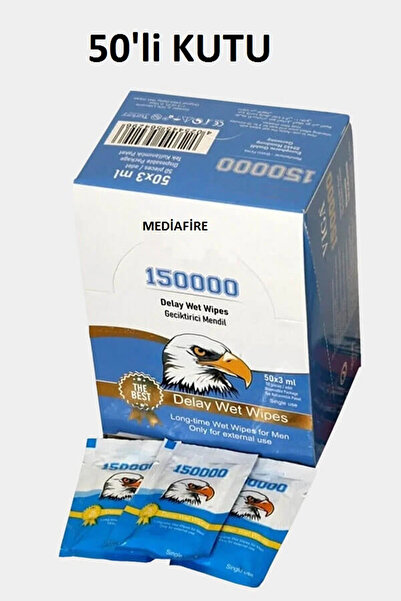 Süper 150000 mavi Uzun Deneyim mendili 50 Adet