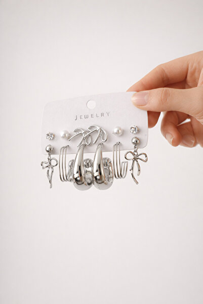 MRK Women's Imported Lightweight Multi-Rice Set Earrings