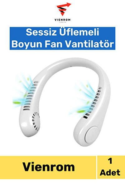 Vienrom #Vantilatör Şarjlı Sessiz Hava Soğutucu Üflemeli Boyun Fan Güçlü Yüks...