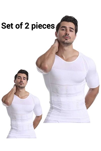 VEYA Men's Slimming Gynecomastia Shapewear, Posture Support Belt for Tummy an...
