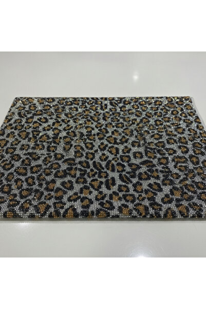 KumaşEvi Kristal Leopar Kendinden Yapışkanlı | 24x40 cm | Dekoratif Sticker, ...