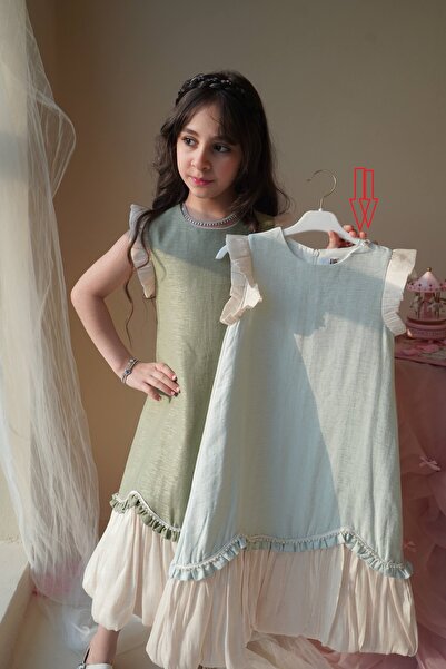 Banuta soft sky blue girl's dress