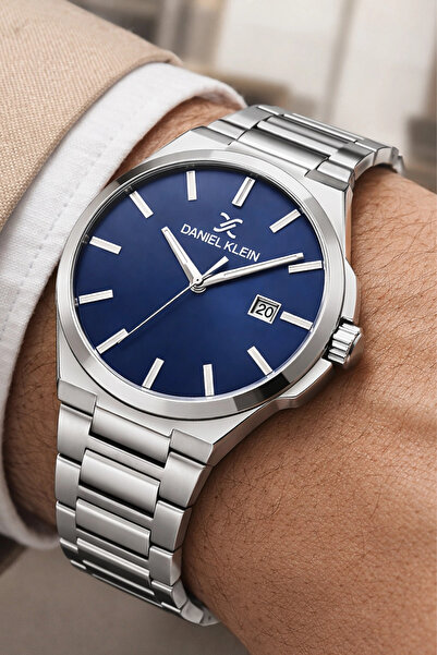 Daniel Klein Steel Cord&Case Calendar Men's Wristwatch Wrist Bracelet Gift Si...