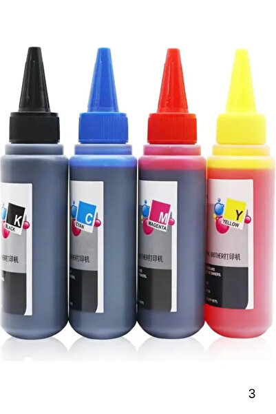 TecHarbor Epson EcoTank L100,L110,L120,L121,L130,L1300,L200,L210 / 100 ml Muadil Mürekkep Universal