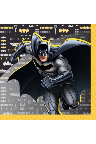 Anagram Set of 20 Batman napkins 33x33 cm