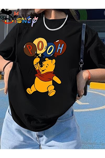 oneagılyazı Tricou casual cu mânecă scurtă pentru femei Pooh cu imprimeu |   ...