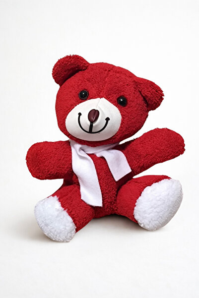ValoriaHome 25 cm Kırmızı Peluş Ayıcık Oyuncak Yumuşak Dokulu Sevimli Tasarım...