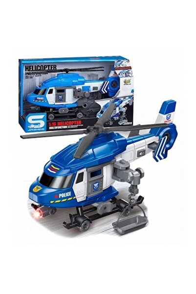 OEM Rescue Helicopter 29 cm with Sounds, Lights and Stretcher, Blue