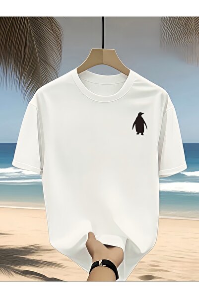 H&GHAMLEGİYİM Casual Comfortable Style Penguin Digital Print