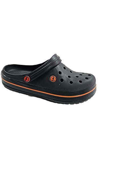 Akınal Bella Black Orange Unisex Slippers Sandals