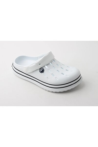 Akınal Bella Light Gray Navy Blue Women's Sandals / Slippers