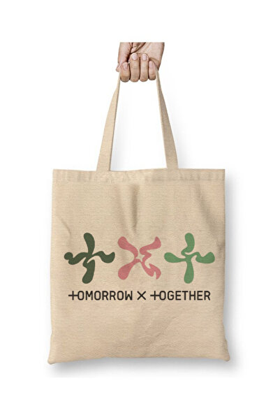 Toyaso Tomorrow X Together Txt Kpop White Tote Bag Long Handle Shopping Bag B...