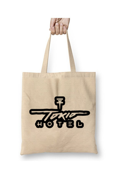 Toyaso Tokio Hotel White Tote Bag Long Handle Shopping Bag Beach Bag