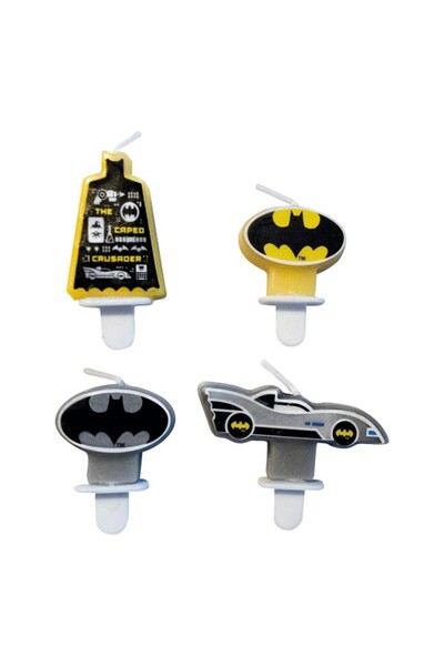 Anagram Set of 4 Batman cake candles