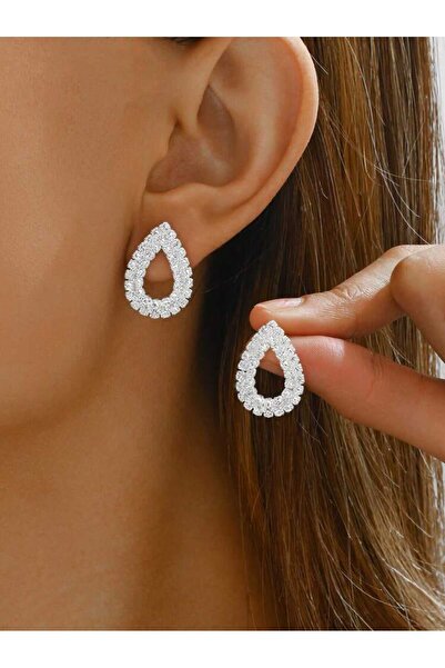 Ümaks Silvers Water Drop Stylish Earrings