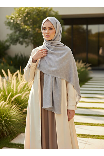 LadyCoco Yaz Esintisi Kendinden G Desenli Krep Şal