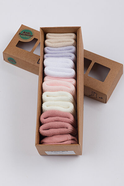 Yerli Baby 6 Pack Newborn Baby Cotton Socks 0/6 Months