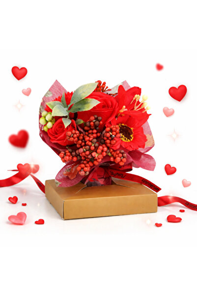 Alista Home Aranjament Floral in Cutie Cadou, Buchet Trandafiri si Flori Arti...