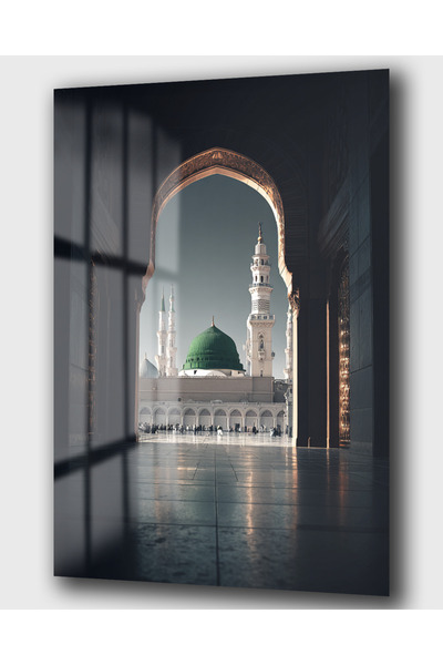 DEKA AKSESUAR DİNİ CAMİ AVLUSU CAM TABLO