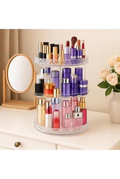 OEM Suport Acrilic Rotativ pentru Cosmetice Ø23x33cm