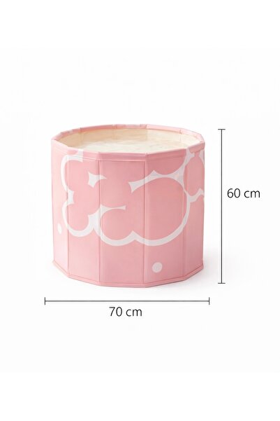 ELFKUT Katlanabilir Portatif Yetişkin Küvet / Banyo Havuzu | PVC | 70cm Çap /...