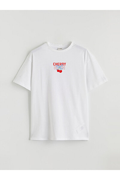 LC Waikiki Crew Neck Printed Girl's T-Shirt
