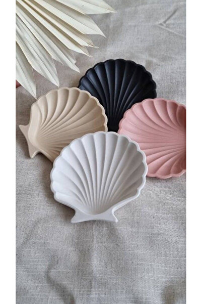 Özalp Decor Sea Shell Decorative Plate Set - Decorative 4-Piece Minimal Jewel...