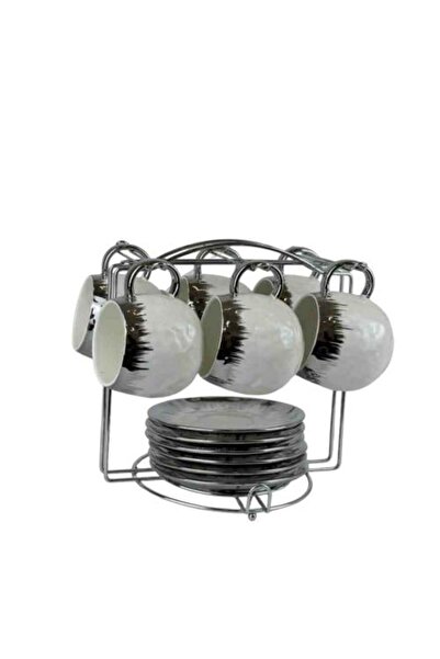Generic Luxury Porcelain Coffee Cup Set with Silver Touch