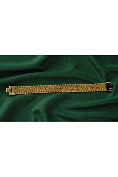 XUPİNGS JEWELRY Xuping Geniş Örgü Altın Renk Kadın Bileklik