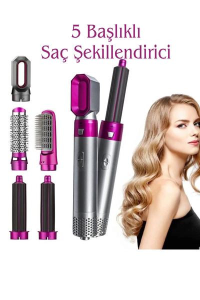 Teknoşık Multifunctional Hair Styling Set – Ceramic Plate, Blow Dryer, and Cu...