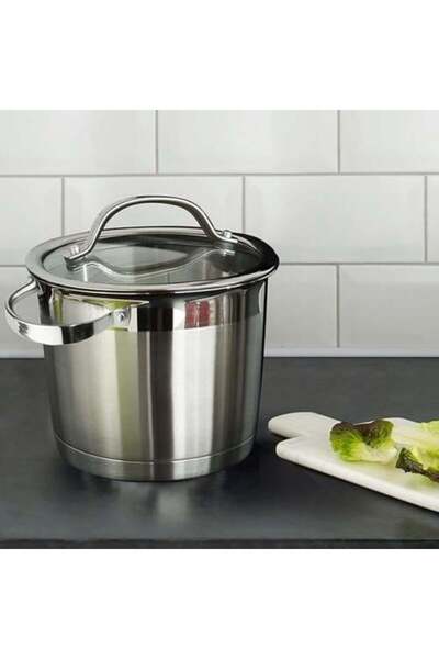 Generic Non-Stick Stainless Steel Cooking Pot – 26 cm