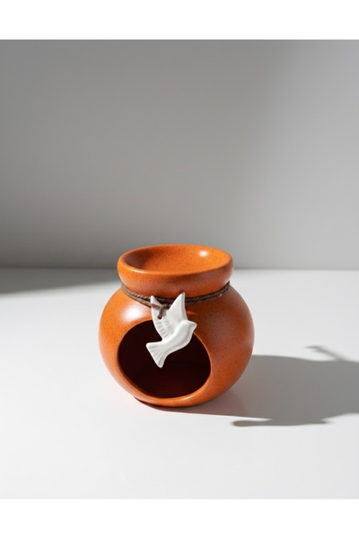 LEKUREN Buhurdanlık, Seramik Kuş Figürlü Buhurdanlık