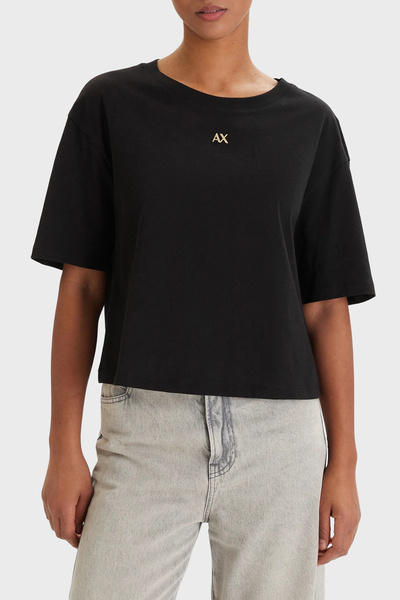 Armani Exchange Tricou din bumbac cu logo și decolteu rotund, croială normală...