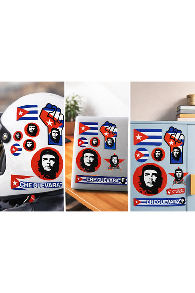 Limitless Design ملصق تشي جيفارا 20×25 سم – ملصق أيقوني يحمل طابع الثورة الكوبية