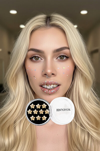 DENTYCRYSTAL Diş Pırlantası Yıldız Gold ( Avusturya Kristallerinden Oluşturul...