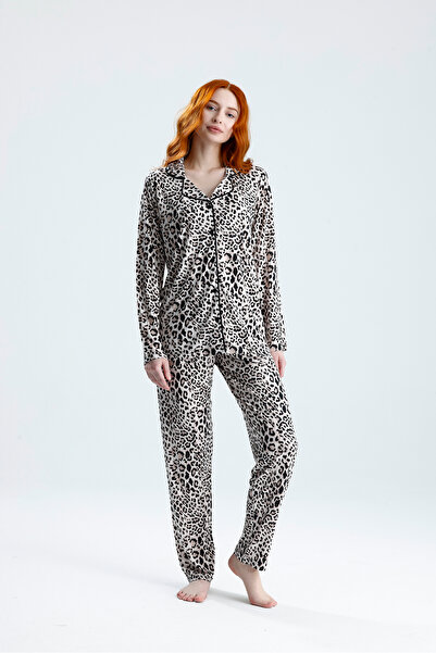 SEF STORE Kadın Pijama Takımı Mevsimlik Yazlık İkili Gecelik Büyük Beden Seri...