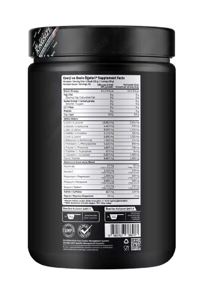 Kingsize Nutrition Loaded Ultra Amino 990 Gr Tropikal Meyveler