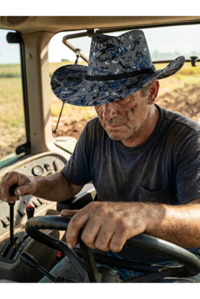 PIECE SIGNATURE Patterned, Suede Cowboy Hat (for Women and Men) (56-59)