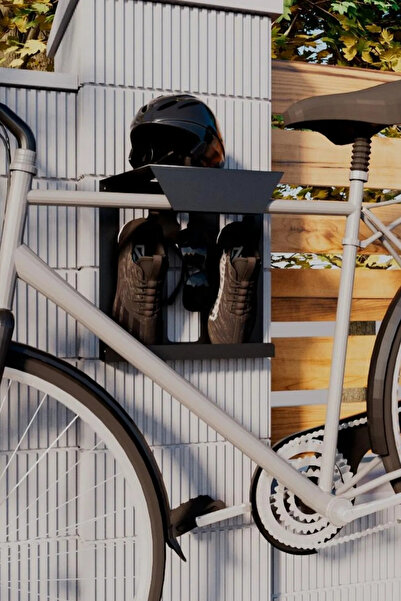 Grandmix Metal Bisiklet Kask ve Aksesuar Rafı Ekipman Düzenleyici