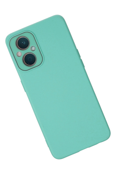 CT STONES غطاء زجاجي لهاتف اوبو رينو 7 لايت من نيو فيس - تركواز