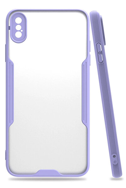 COCOBELLA حافظة نيو فيس لهاتف ايفون اكس اس ماكس سيليكون بلاتينيوم - ليلك