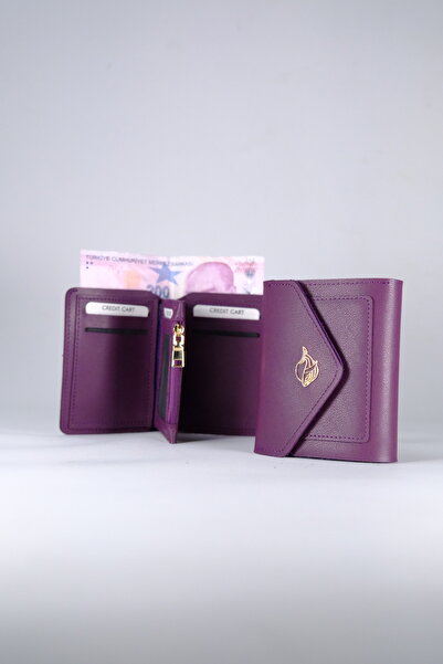 Boleine Women's Medium Wallet Hera Bl2001 Plum