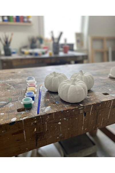 Boyama Bal Kabağı Seti Çocuk Yetişkin Sevgili Çift Aktivite Çocuk Seti 3 Obje...