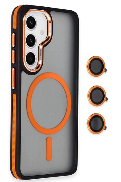 CT STONES غطاء جوكو سامسونج جالاكسي S24 وينر ماج سيف - برتقالي