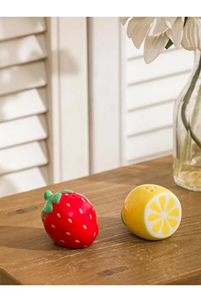 LC Waikiki وعاء ملح وفلفل من السيراميك بنمط مختلط (S6)