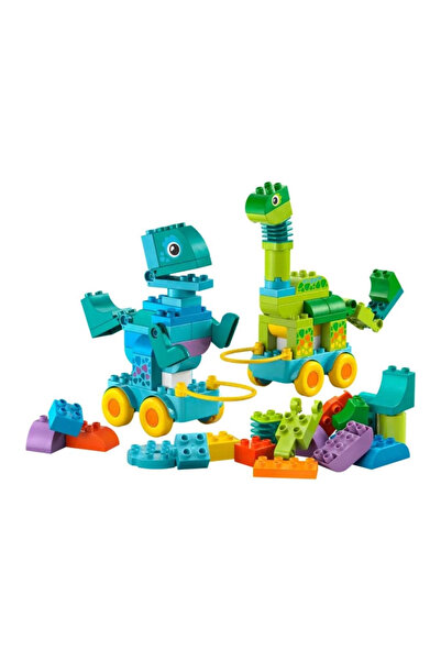 Bucuks مي للواردات ®   10451 دوبلو ديناصورات بعجلات 3 في 1، 103 قطعة، للأعمار...