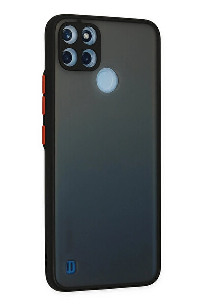 POYRAZ MARKET غطاء حماية سيليكون مونتريال لهاتف Realme C21Y من Newface - أسود