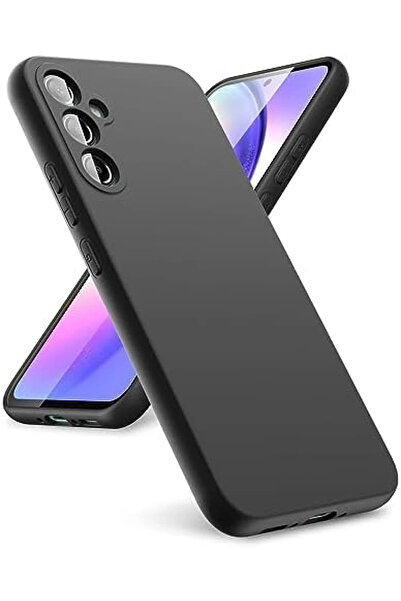 BALCI نيوفيس حافظة سامسونج جالاكسي A24 4G أول سيليكون - أسود