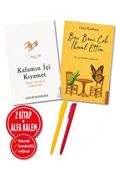 Destek Yayınları Alfa Kalem+Kafamın İçi Kıyamet+Ben Beni Çok İhmal Ettim Onur...